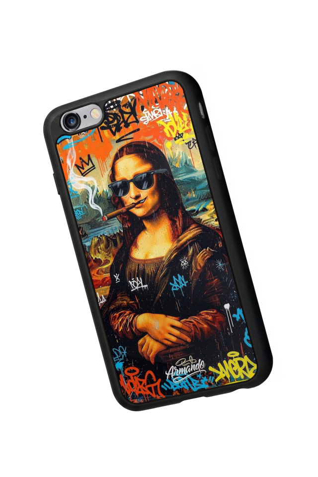 iPhone 6s Plus Uyumlu Monalisa Tasarımlı Glossy Premium Kılıf