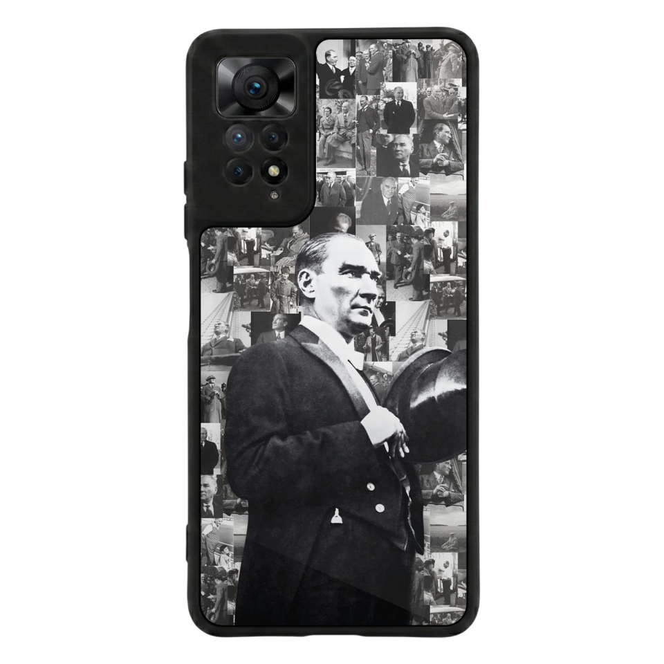 Xiaomi Redmi Note 11 Pro Uyumlu Mustafa Kemal Ataturk Tasarımlı Glossy Premium Kılıf