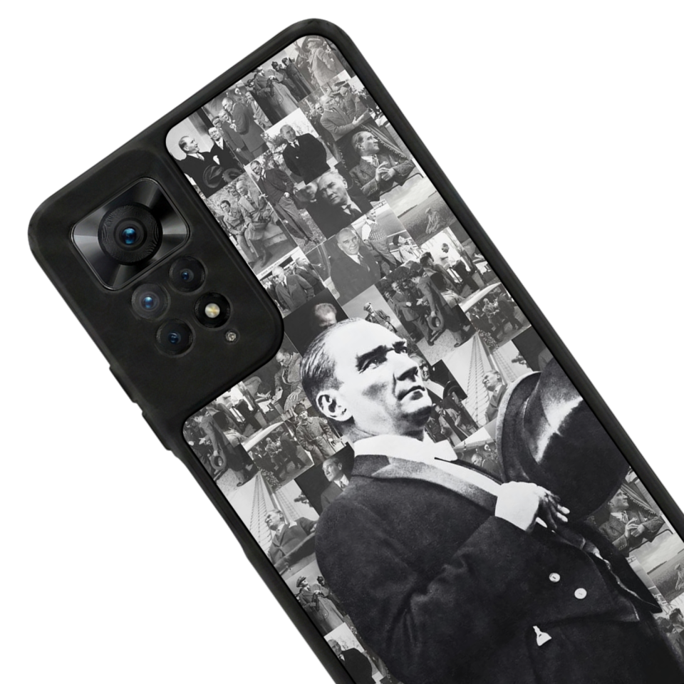 Xiaomi Redmi Note 11 Pro Uyumlu Mustafa Kemal Ataturk Tasarımlı Glossy Premium Kılıf