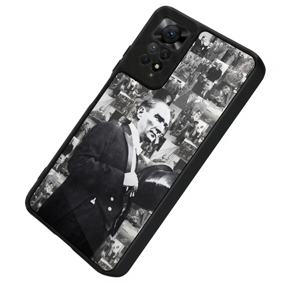 Xiaomi Redmi Note 11 Pro Uyumlu Mustafa Kemal Ataturk Tasarımlı Glossy Premium Kılıf