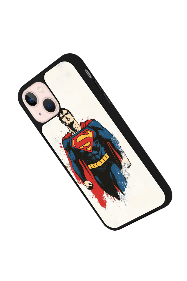 iPhone 14 Plus Uyumlu Superman Tasarımlı Glossy Premium Kılıf