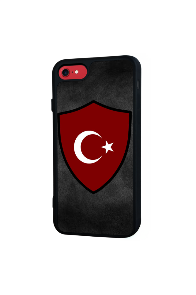 iPhone SE Uyumlu Türk Bayragi Tasarımlı Glossy Premium Kılıf