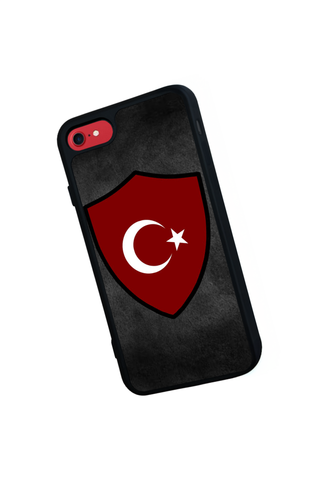 iPhone SE Uyumlu Türk Bayragi Tasarımlı Glossy Premium Kılıf