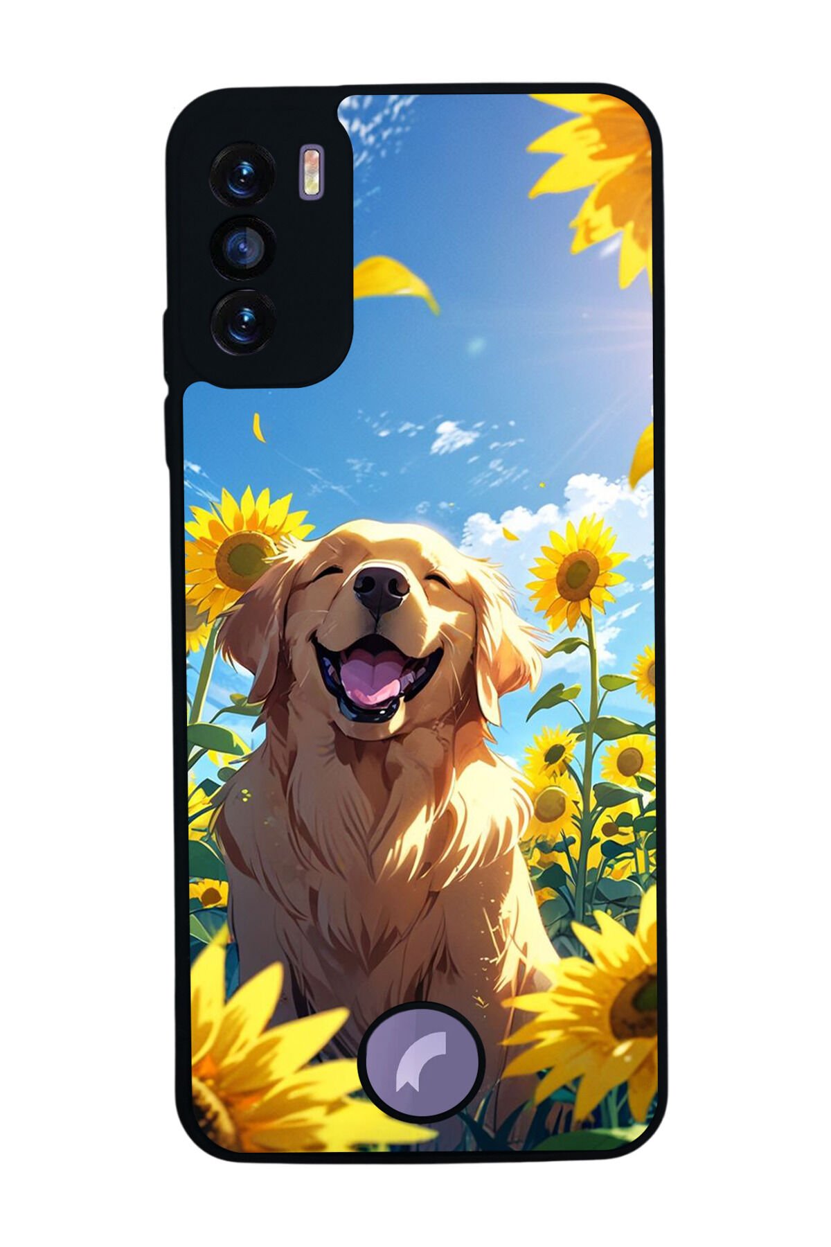 Reeder S19 Max Pro S Uyumlu Golden Kopek Tasarımlı Glossy Premium Kılıf