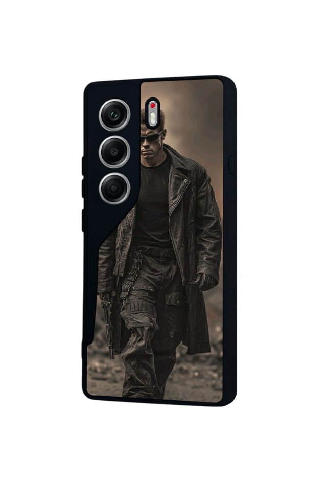 Tecno Camon 40 Uyumlu Terminator Tasarımlı Glossy Premium Kılıf