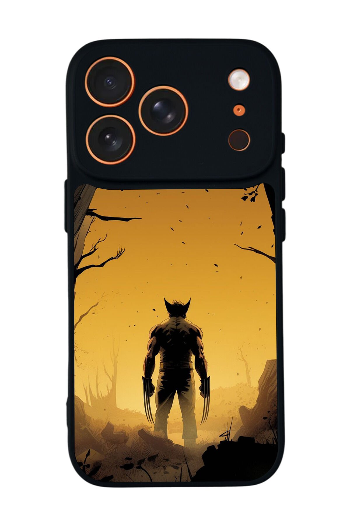 iPhone 17 Pro Uyumlu Wolverine Tasarımlı Glossy Premium Kılıf