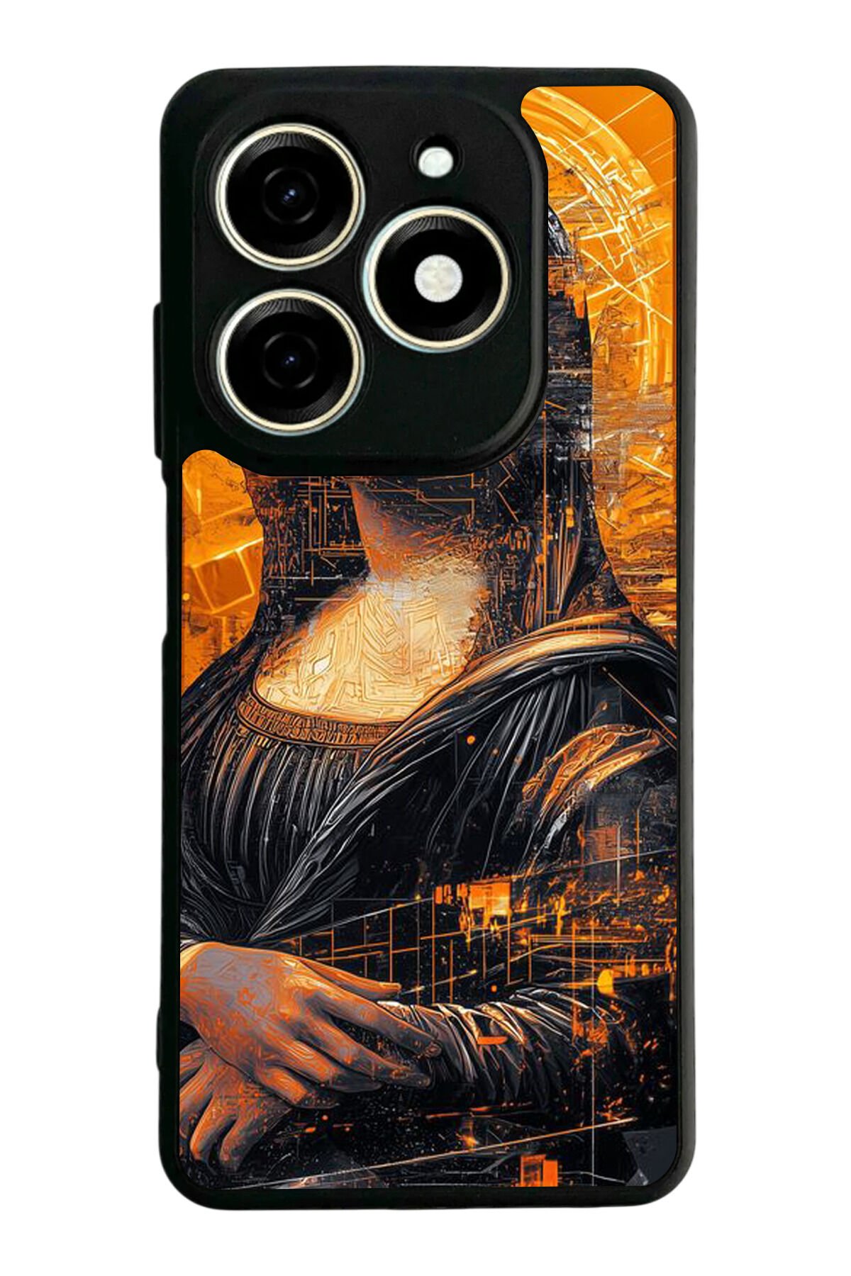 Infınıx Smart 8 Pro Uyumlu Monalisa Tasarımlı Glossy Premium Kılıf