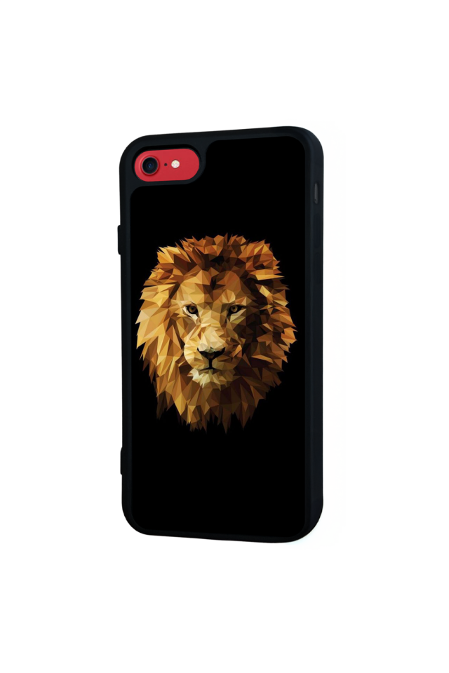 iPhone 8 Uyumlu Aslan Tasarımlı Glossy Premium Kılıf