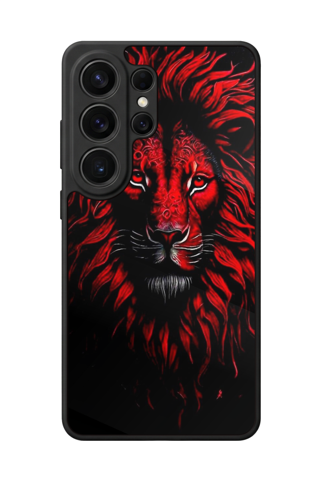 Samsung Galaxy S26 Ultra Uyumlu Aslan Tasarımlı Glossy Premium Kılıf