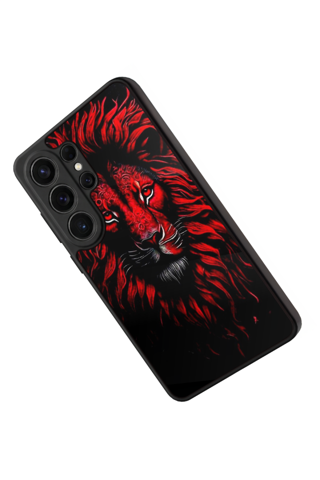 Samsung Galaxy S26 Ultra Uyumlu Aslan Tasarımlı Glossy Premium Kılıf