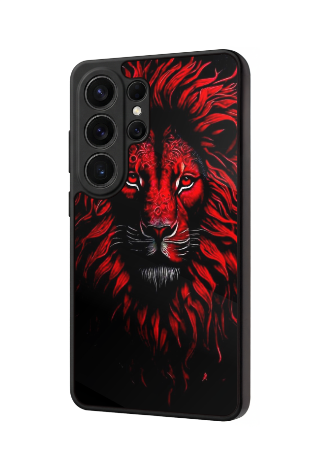 Samsung Galaxy S26 Ultra Uyumlu Aslan Tasarımlı Glossy Premium Kılıf