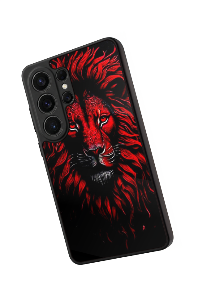 Samsung Galaxy S26 Ultra Uyumlu Aslan Tasarımlı Glossy Premium Kılıf