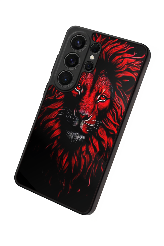 Samsung Galaxy S26 Ultra Uyumlu Aslan Tasarımlı Glossy Premium Kılıf