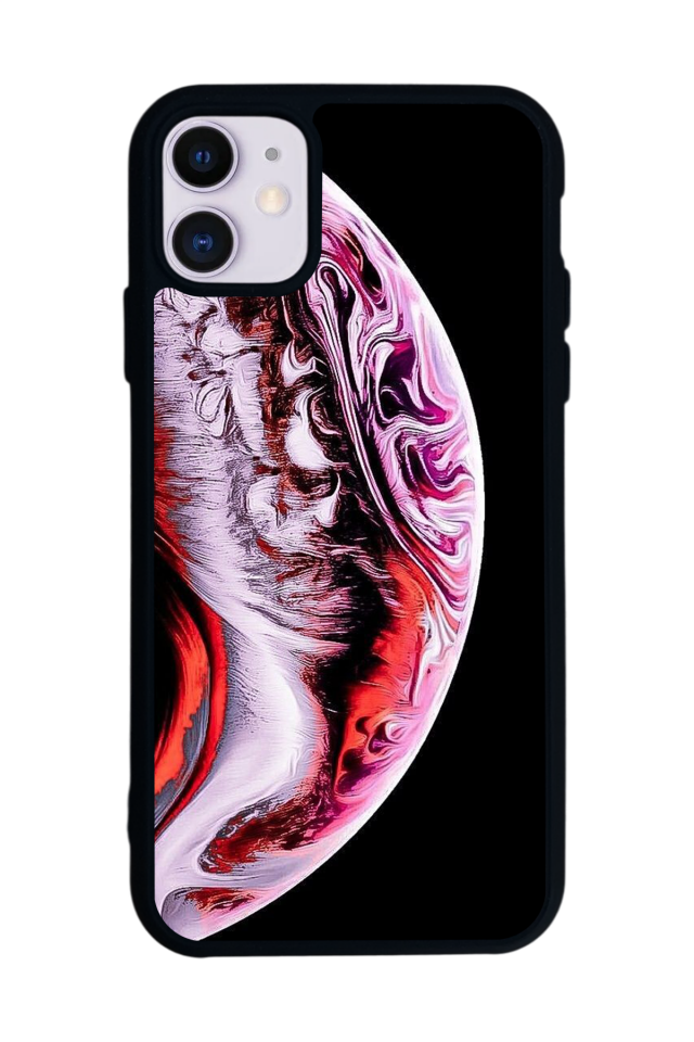 iPhone 11 Uyumlu Ay Tasarımlı Glossy Premium Kılıf