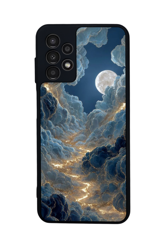 Samsung Galaxy A13 Uyumlu Ay Tasarımlı Glossy Premium Kılıf