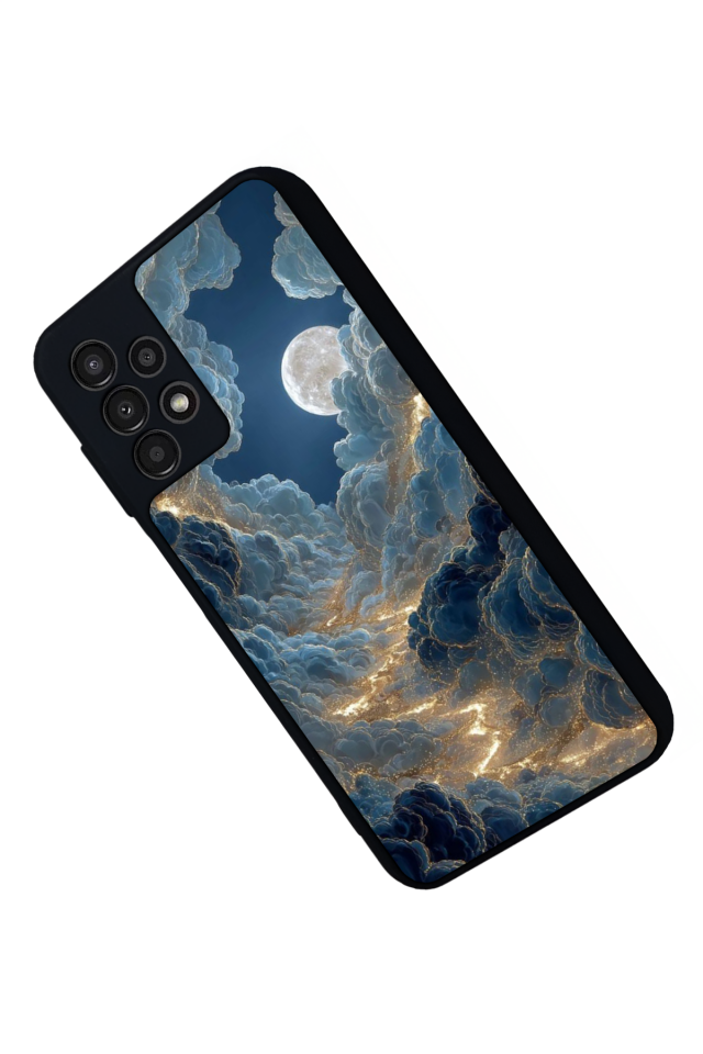 Samsung Galaxy A13 Uyumlu Ay Tasarımlı Glossy Premium Kılıf