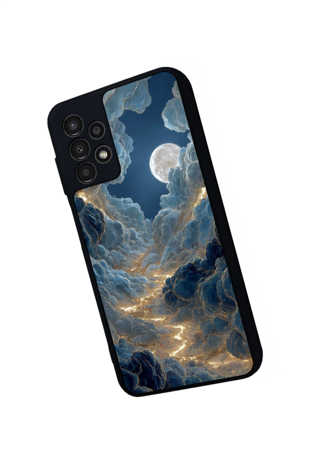 Samsung Galaxy A13 Uyumlu Ay Tasarımlı Glossy Premium Kılıf