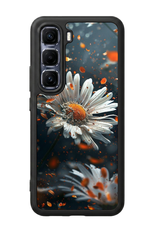 Infinix Hot 60 Pro Plus Uyumlu Cicek Tasarımlı Glossy Premium Kılıf