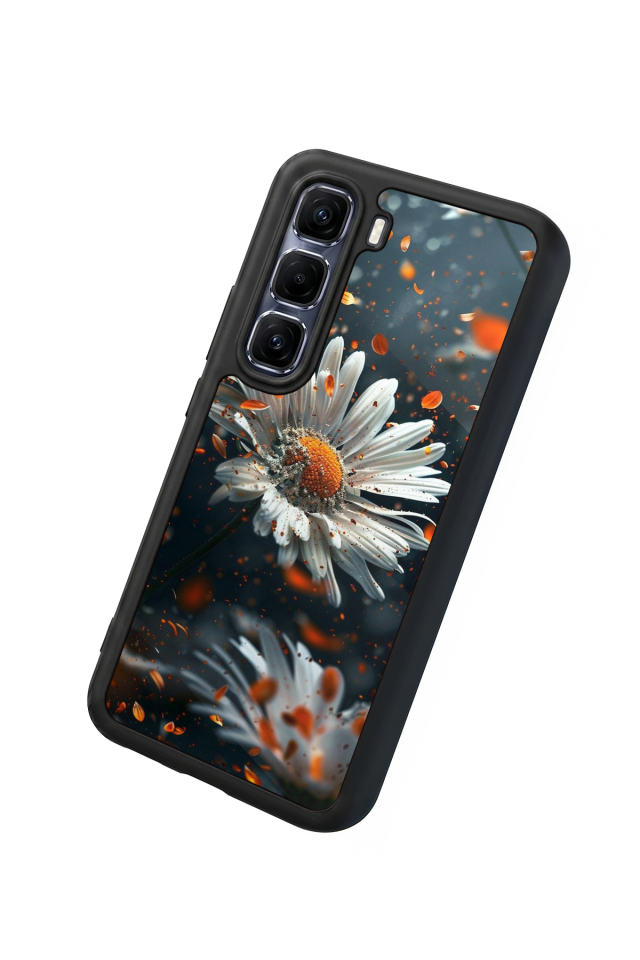Infinix Hot 60 Pro Plus Uyumlu Cicek Tasarımlı Glossy Premium Kılıf