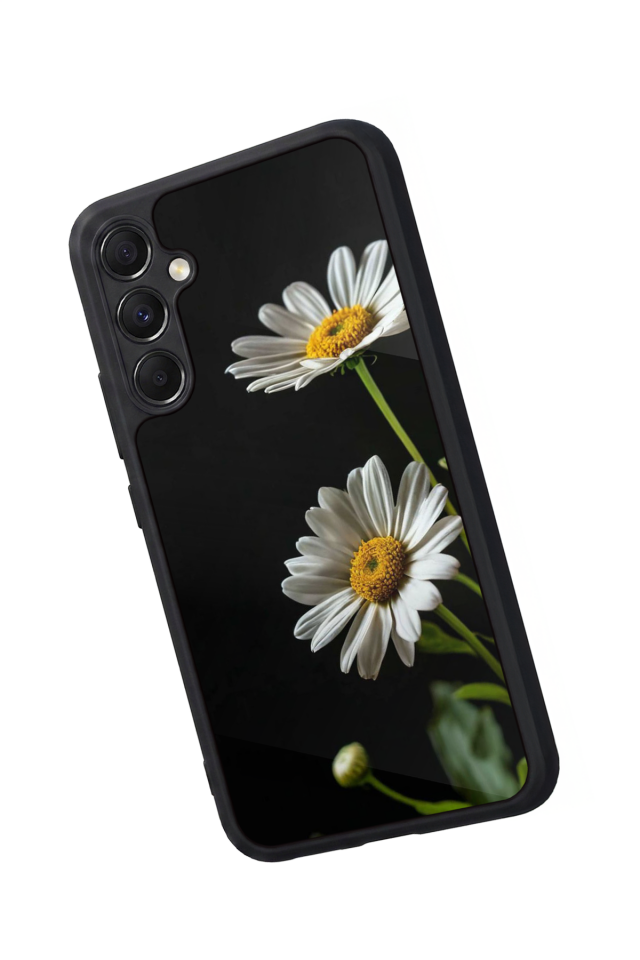 Samsung Galaxy A34 Uyumlu Cicek Tasarımlı Glossy Premium Kılıf