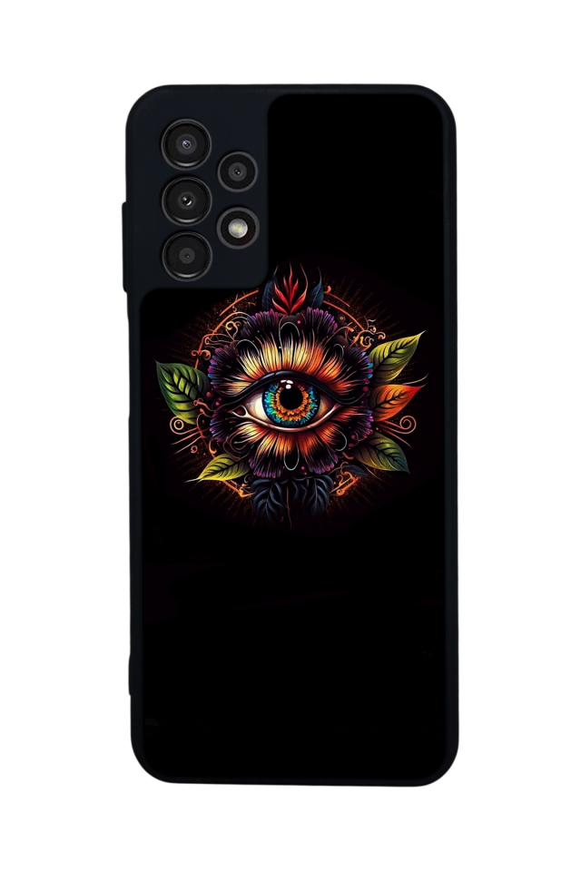 Samsung Galaxy A13 Uyumlu Göz Tasarımlı Glossy Premium Kılıf
