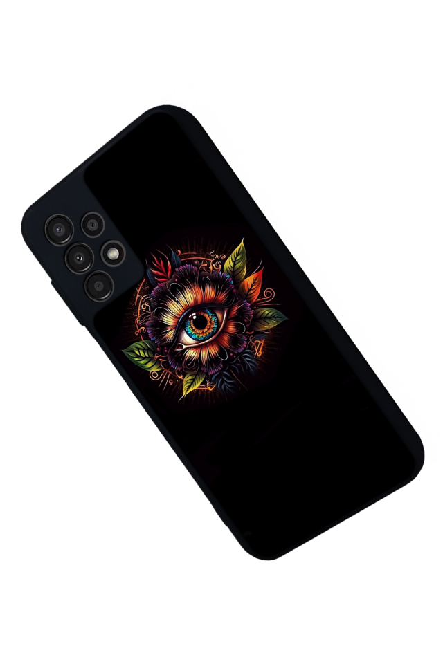 Samsung Galaxy A13 Uyumlu Göz Tasarımlı Glossy Premium Kılıf