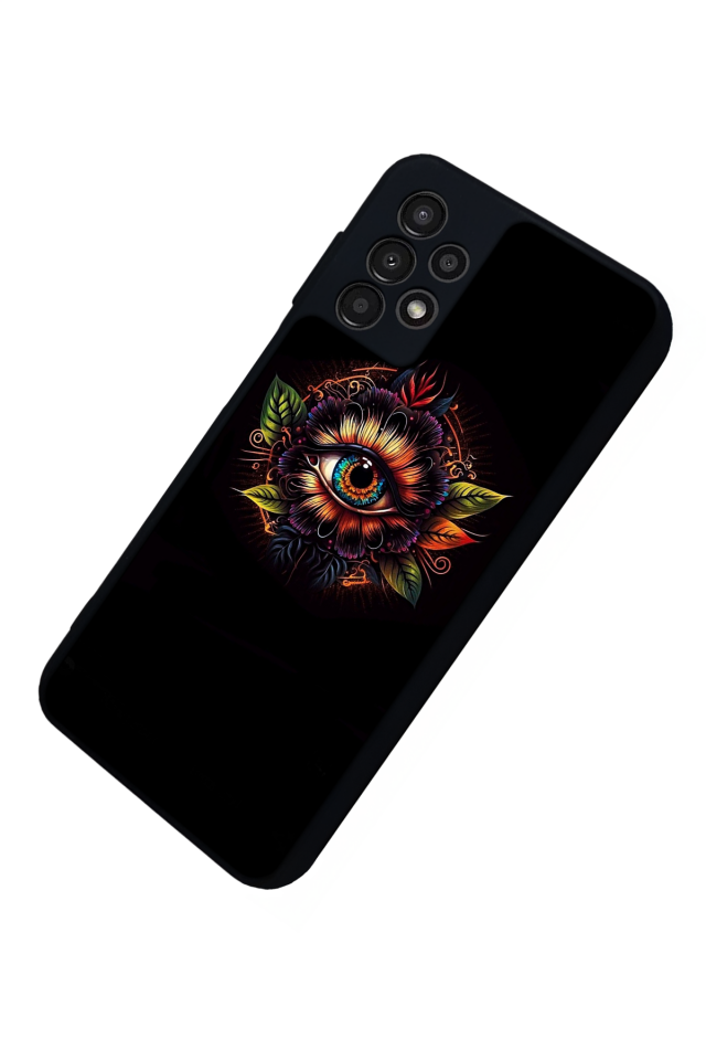 Samsung Galaxy A13 Uyumlu Göz Tasarımlı Glossy Premium Kılıf