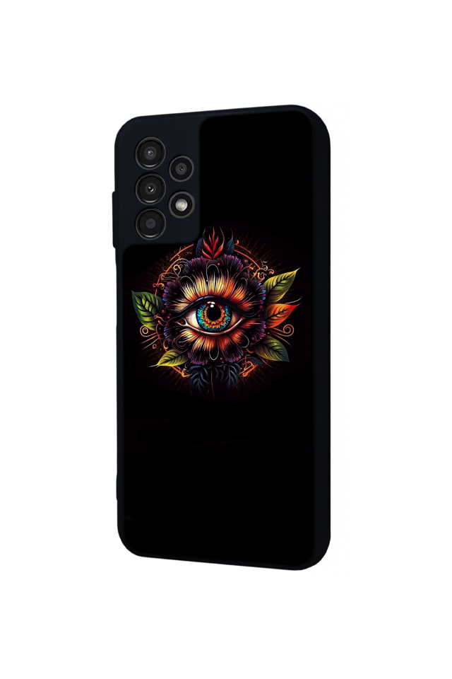 Samsung Galaxy A13 Uyumlu Göz Tasarımlı Glossy Premium Kılıf