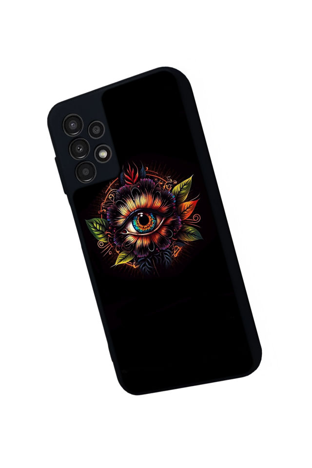 Samsung Galaxy A13 Uyumlu Göz Tasarımlı Glossy Premium Kılıf