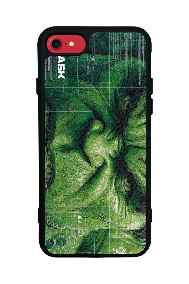 iPhone 8 Uyumlu Hulk Tasarımlı Glossy Premium Kılıf