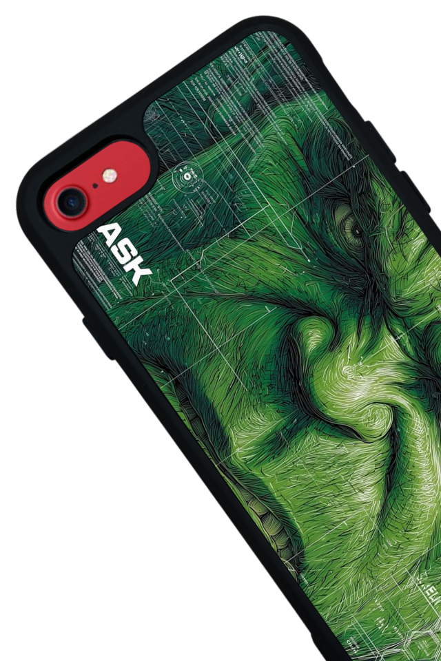 iPhone 8 Uyumlu Hulk Tasarımlı Glossy Premium Kılıf