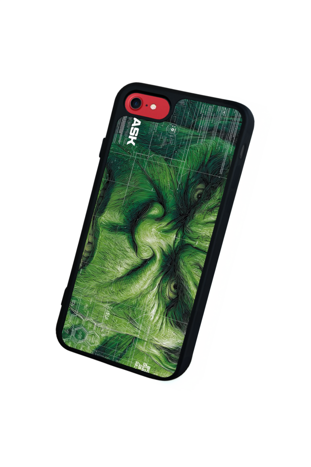 iPhone 8 Uyumlu Hulk Tasarımlı Glossy Premium Kılıf