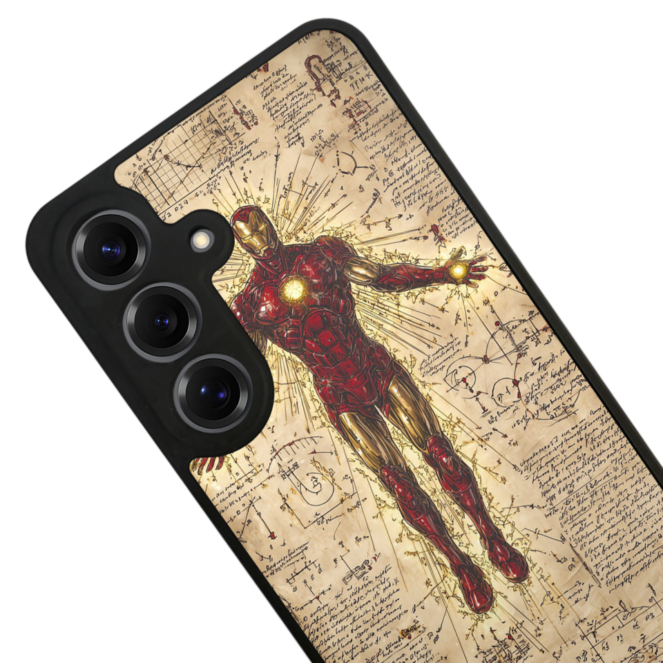 Samsung Galaxy S25 Uyumlu Iron Man ( Demir Adam ) Tasarımlı Glossy Premium Kılıf