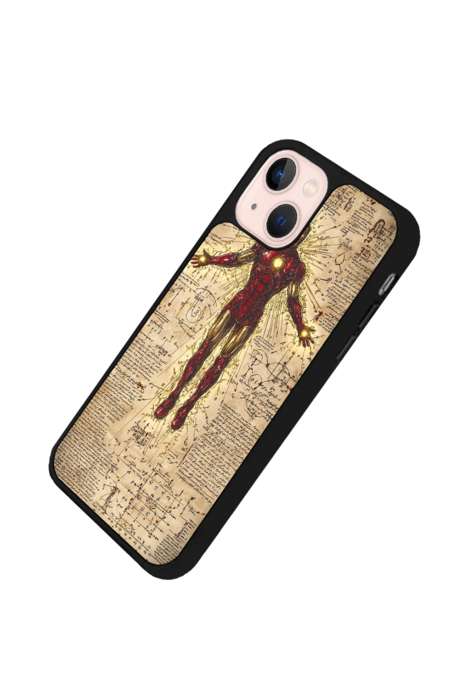 iPhone 13/14 Uyumlu Iron Man ( Demir Adam ) Tasarımlı Glossy Premium Kılıf