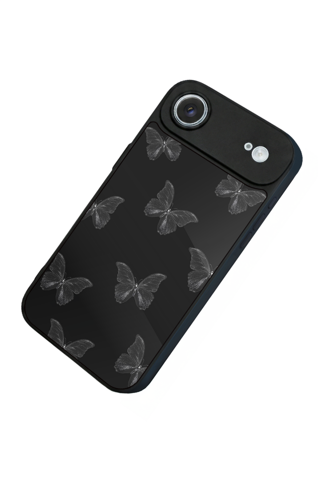 iPhone 17 Air Uyumlu Kelebek Tasarımlı Glossy Premium Kılıf