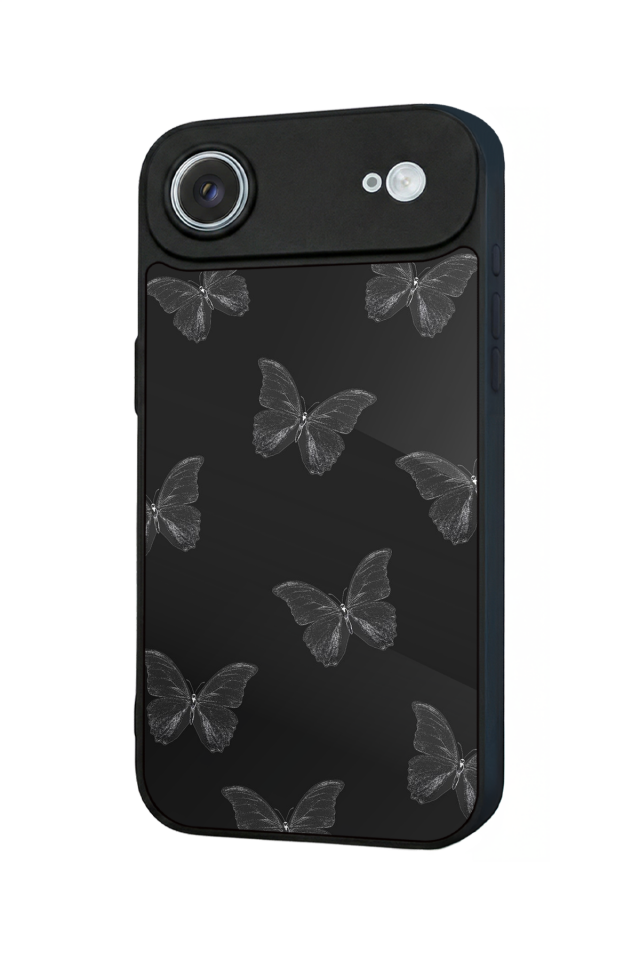iPhone 17 Air Uyumlu Kelebek Tasarımlı Glossy Premium Kılıf