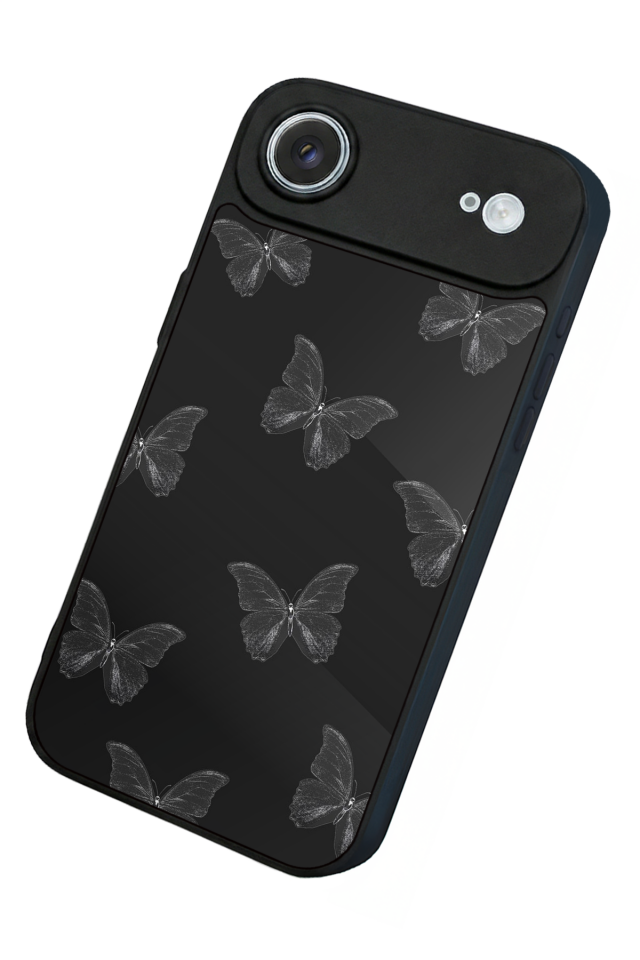iPhone 17 Air Uyumlu Kelebek Tasarımlı Glossy Premium Kılıf