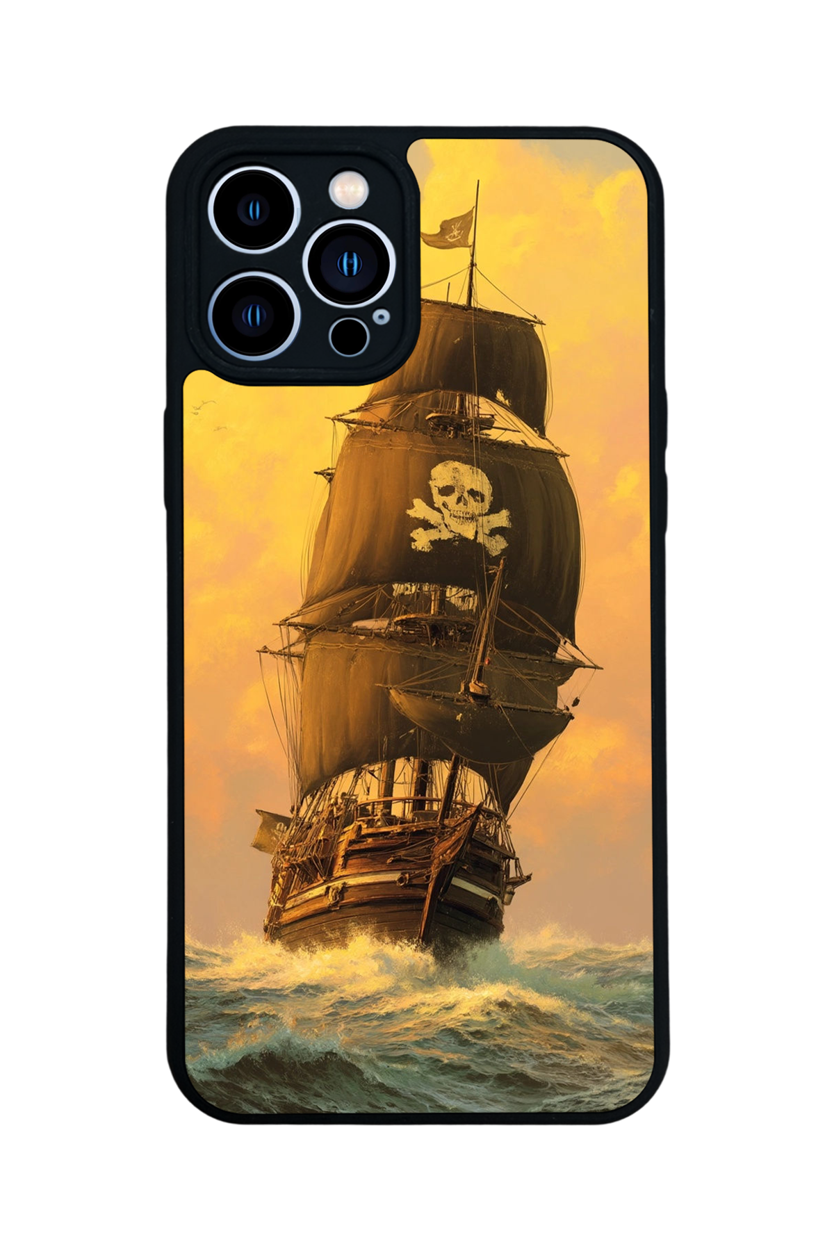 iPhone 13 Pro Max Uyumlu Korsan Tasarımlı Glossy Premium Kılıf