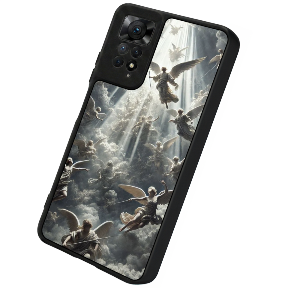Xiaomi Redmi Note 12 Pro Uyumlu Melek Tasarımlı Glossy Premium Kılıf