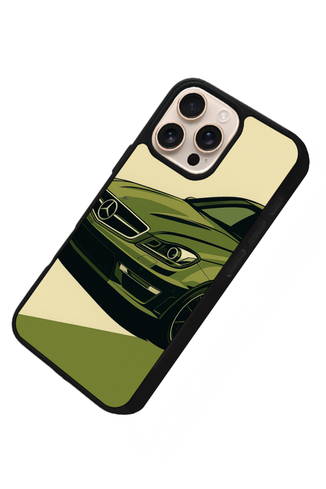 iPhone 16 Pro Max Uyumlu Mercedes Tasarımlı Glossy Premium Kılıf