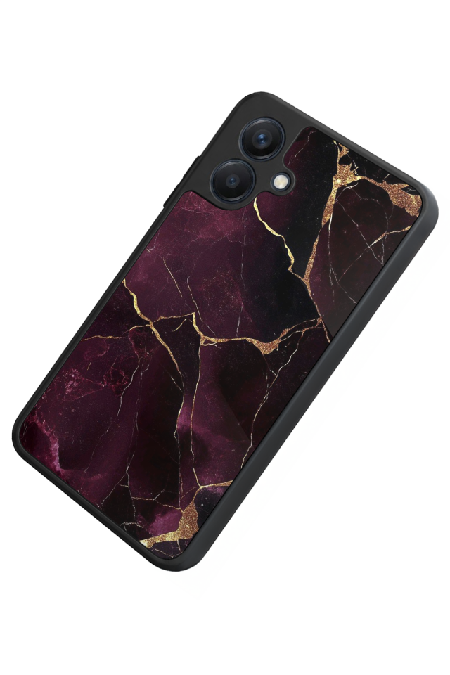 Samsung Galaxy A07 Uyumlu Mermer Marble Tasarımlı Glossy Premium Kılıf