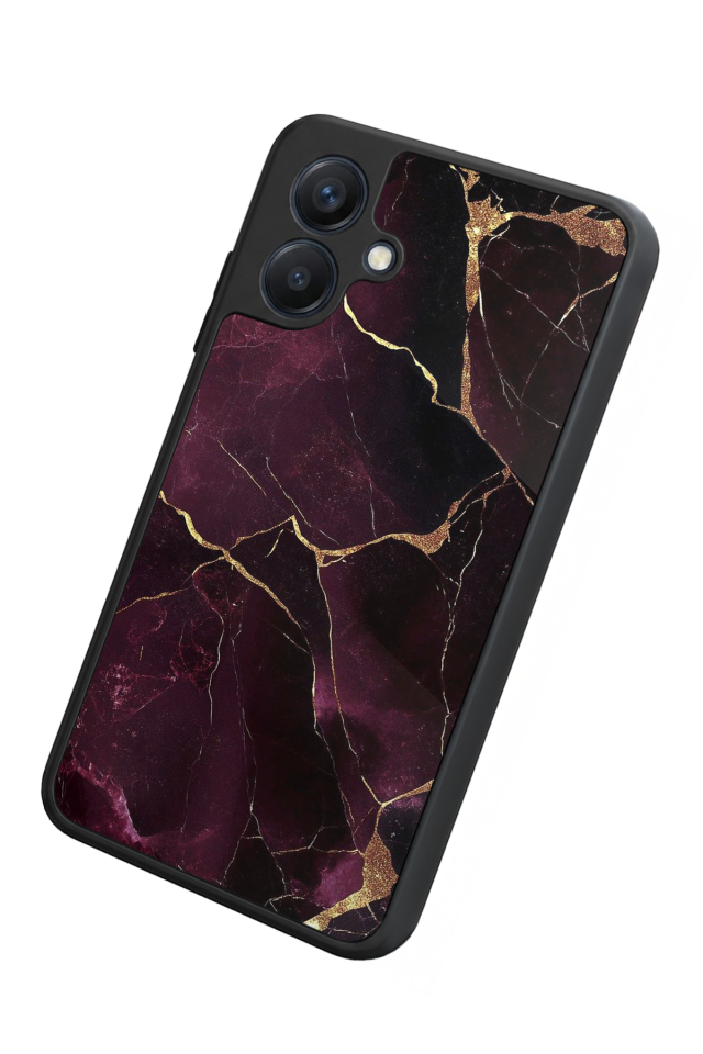 Samsung Galaxy A07 Uyumlu Mermer Marble Tasarımlı Glossy Premium Kılıf