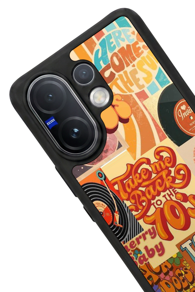 Vivo V60 Uyumlu Poster Tasarımlı Glossy Premium Kılıf