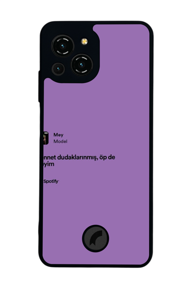 Reeder S23 Pro Max Uyumlu Sarki Sozleri Tasarımlı Glossy Premium Kılıf