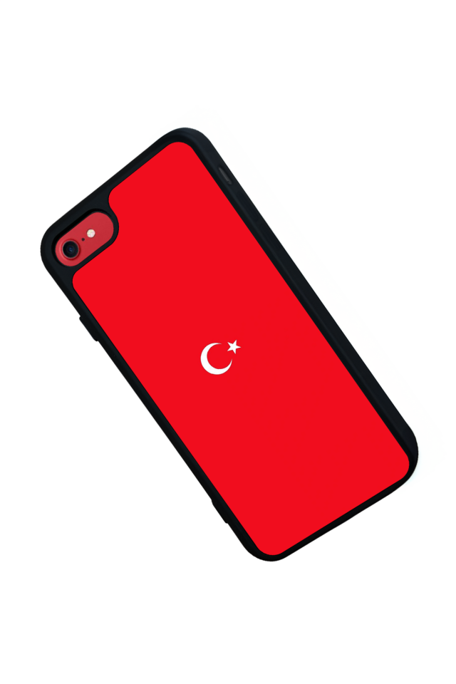 iPhone SE Uyumlu Türk Bayragi Tasarımlı Glossy Premium Kılıf