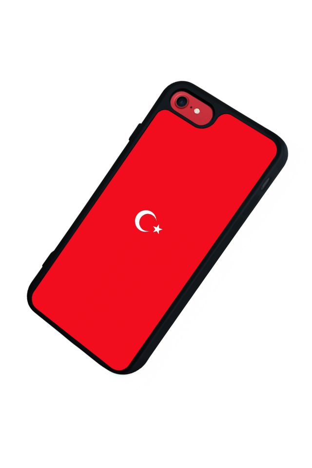 iPhone SE Uyumlu Türk Bayragi Tasarımlı Glossy Premium Kılıf