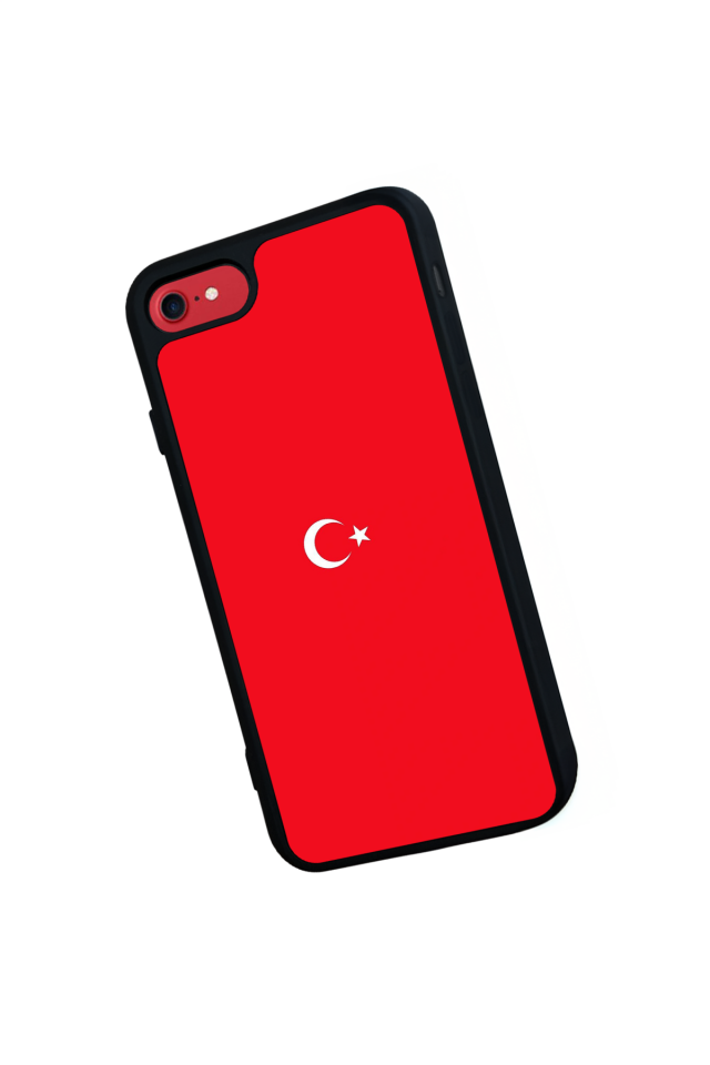 iPhone SE Uyumlu Türk Bayragi Tasarımlı Glossy Premium Kılıf