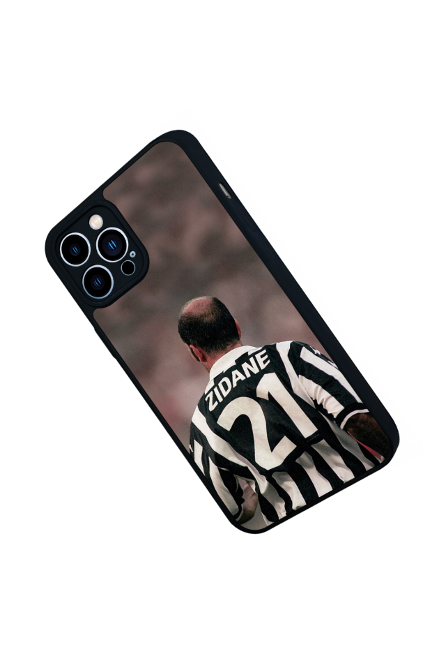 iPhone 12 Pro Max Uyumlu Zidane Tasarımlı Glossy Premium Kılıf