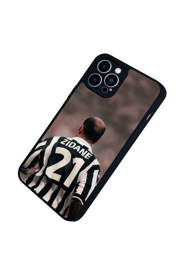 iPhone 12 Pro Max Uyumlu Zidane Tasarımlı Glossy Premium Kılıf