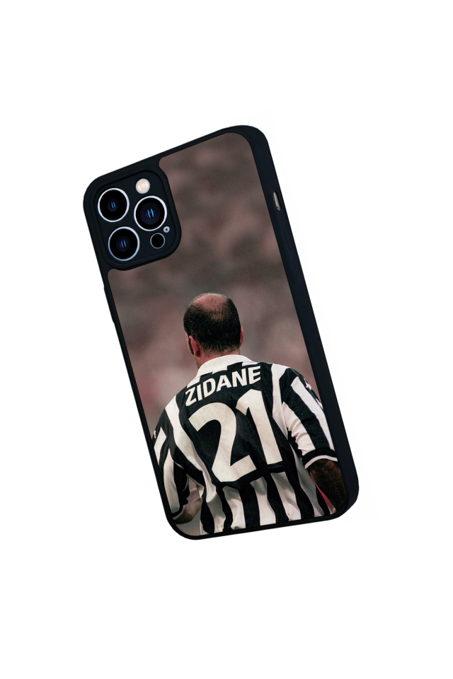 iPhone 12 Pro Max Uyumlu Zidane Tasarımlı Glossy Premium Kılıf